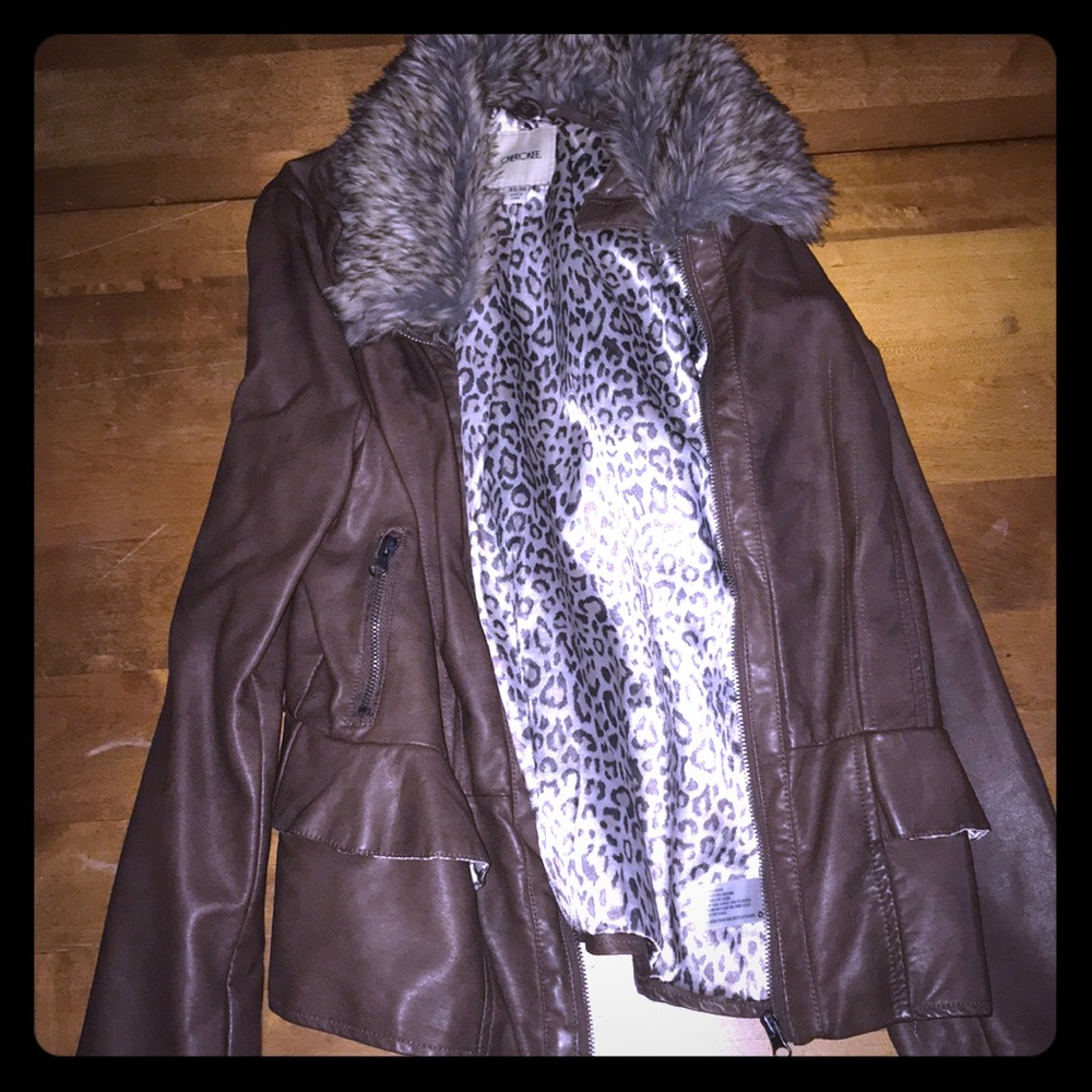 Super cute Cherokee leather jacket for girls